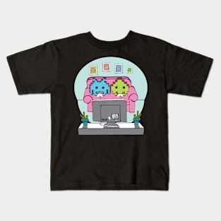 Space Invader Couch Gamers Gamer Gift Kids T-Shirt